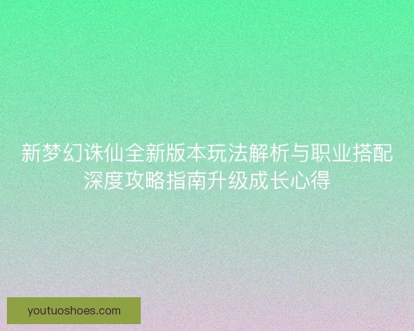 新梦幻诛仙全新版本玩法解析与职业搭配深度攻略指南升级成长心得