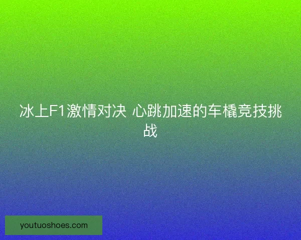 冰上F1激情对决 心跳加速的车橇竞技挑战